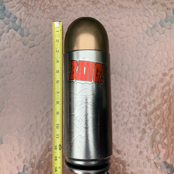 Bullet Shaped Metal Container Liquor Bottle Bar Man Cave - Picture 4 of 12